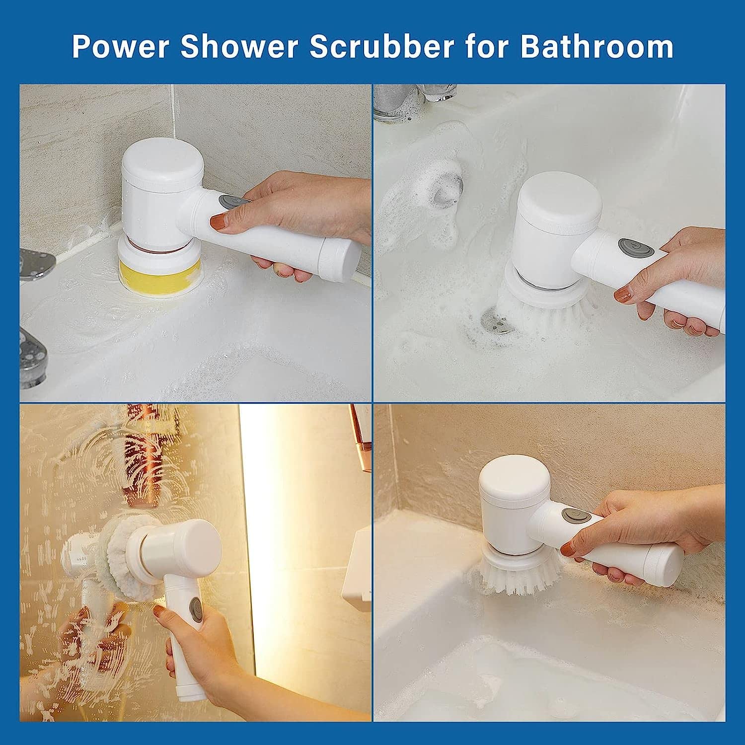 5-in-1 Handheld Cleaning Brush Scrubber